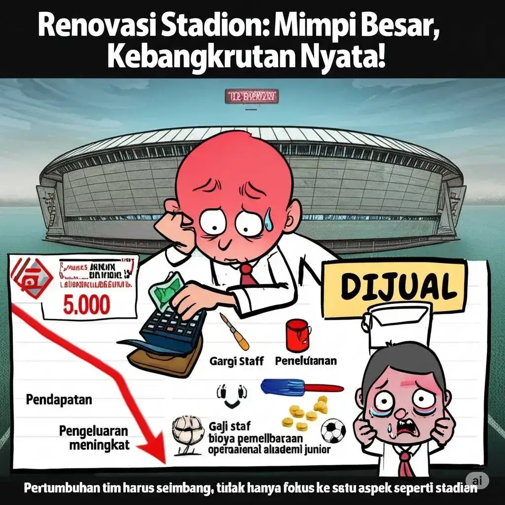 Ilustrasi manajer yang sedang stres.